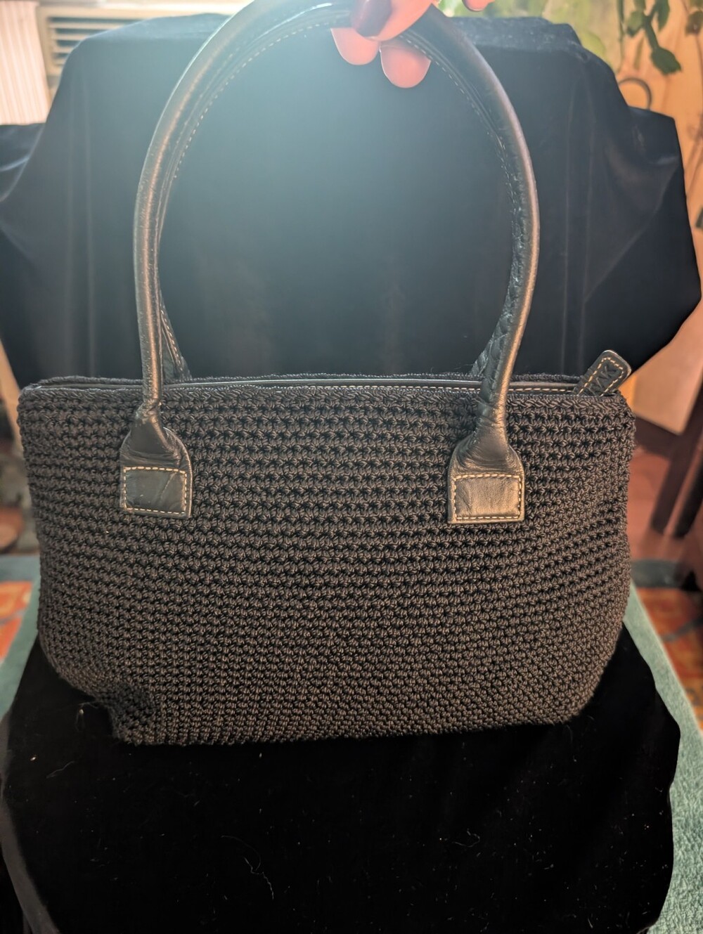 Sak Woven Mini Tote Bag in Black